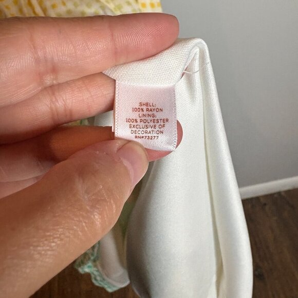 Lauren Conrad Womens Sun Dress Multicolor Ombre Check Smocked - Picture 6 of 6